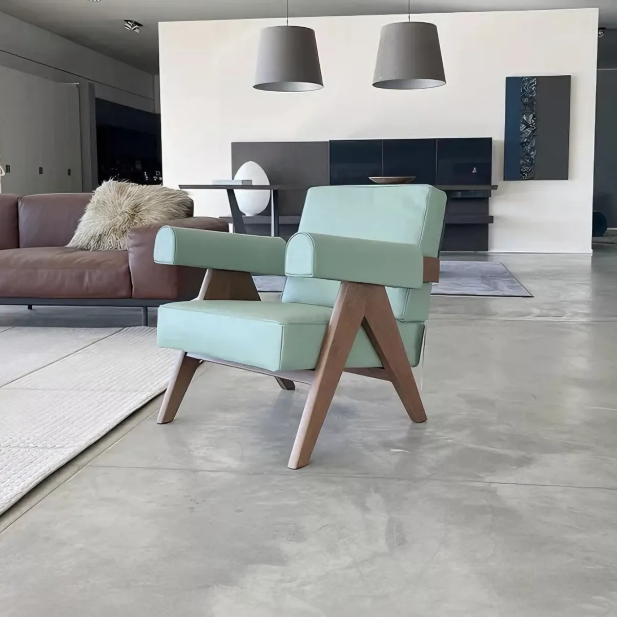 Капитолийский комплекс Мятно-зеленое кресло