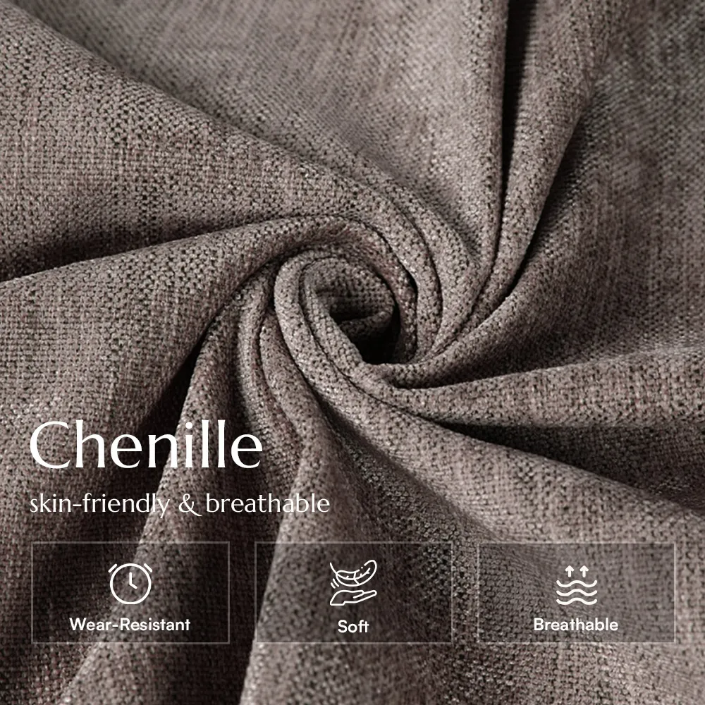 Минималистский 2-3-местный винтажный диван из синели для гостиной