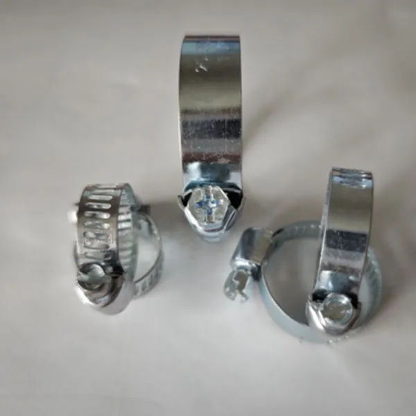 Американский хомут оцинкованный белым цинком