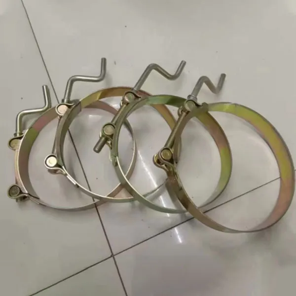 Европейский желтоцинкованный хомут для шлангов с ручным затягиванием