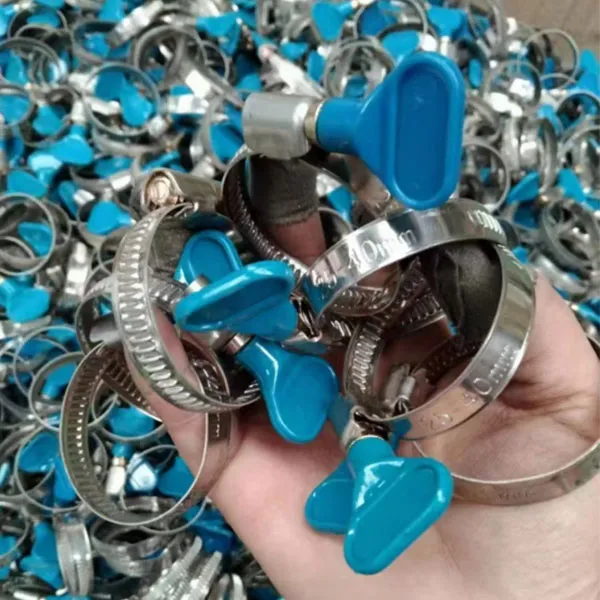 Немецкий полустальной хомут для шлангов с пластиковой ручкой