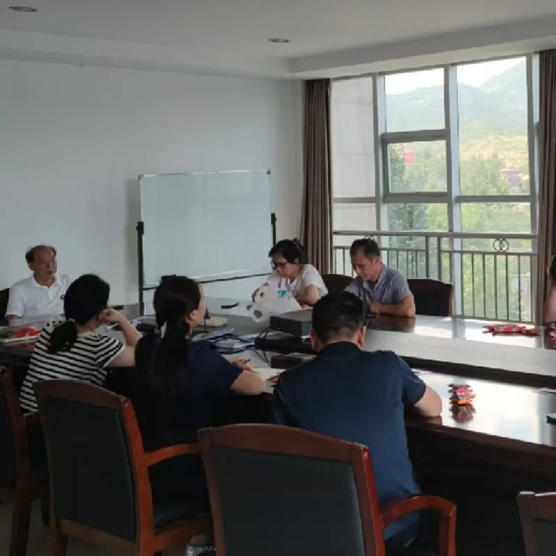 Председатель правления компании ООО Хунань Хэнчжаода Экологичные Технологии. Ли Яньи провел встречу с сотрудниками отдела маркетинга