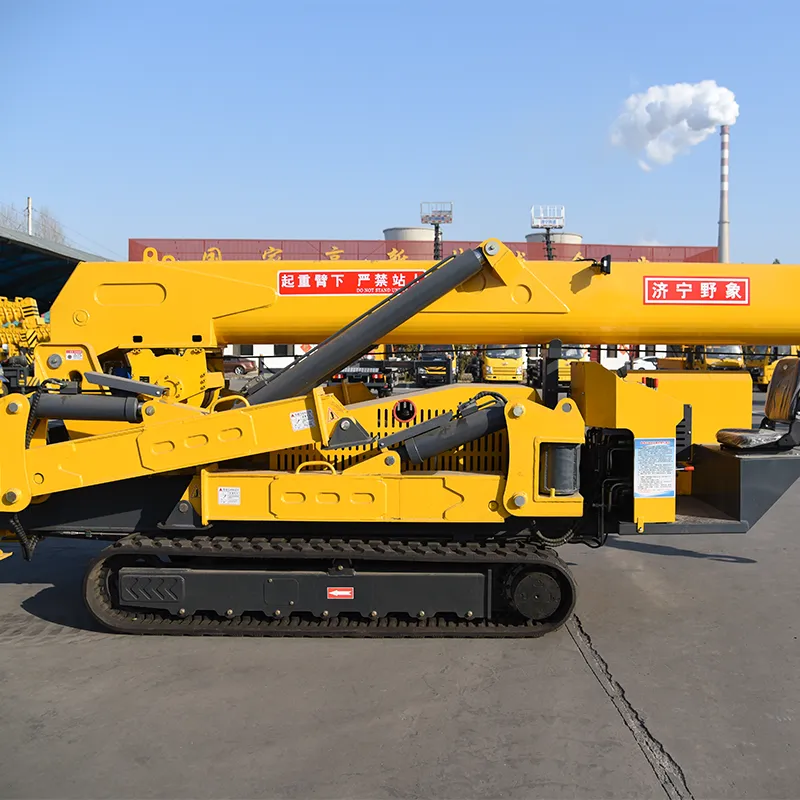 10-тонный жёлтый паучий кран