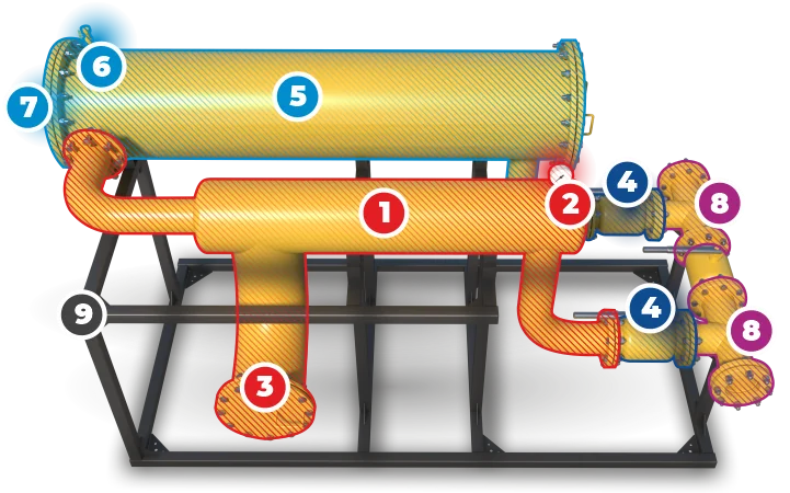 Китай: Система фильтрации высокотемпературных газов от надежных поставщиков