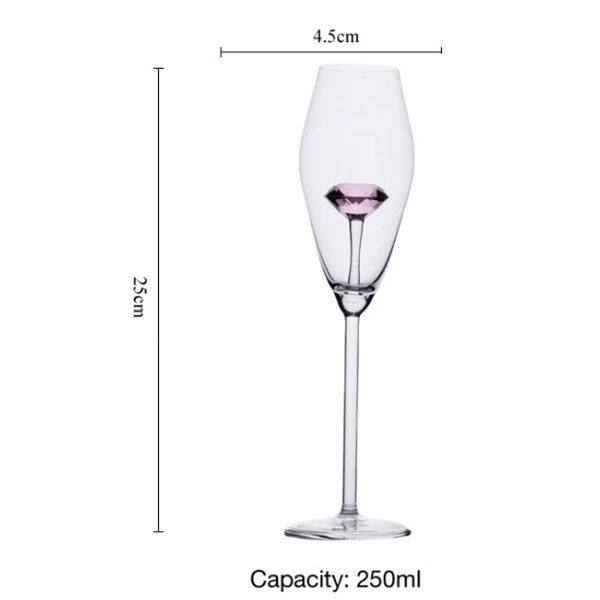 Бокал для вина (шампанское) «Алмаз»