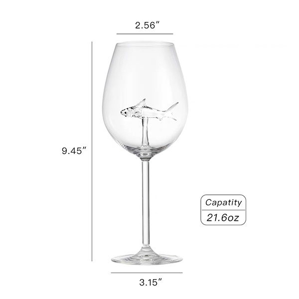 Бокал на высокой ножке «Акула»