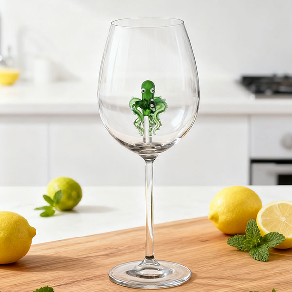 Бокал на ножке морской