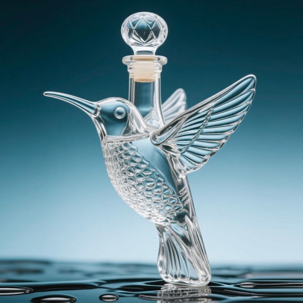 Винная бутылка в форме колибри