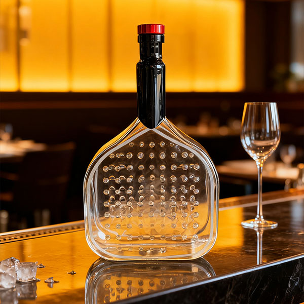 Винная бутылка в форме ракетки