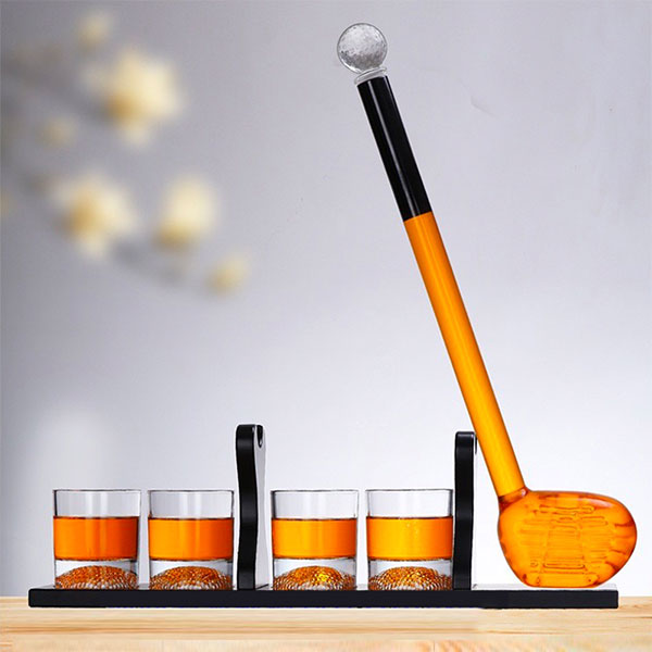 Комплект декантер для виски в форме клюшки для гольфа