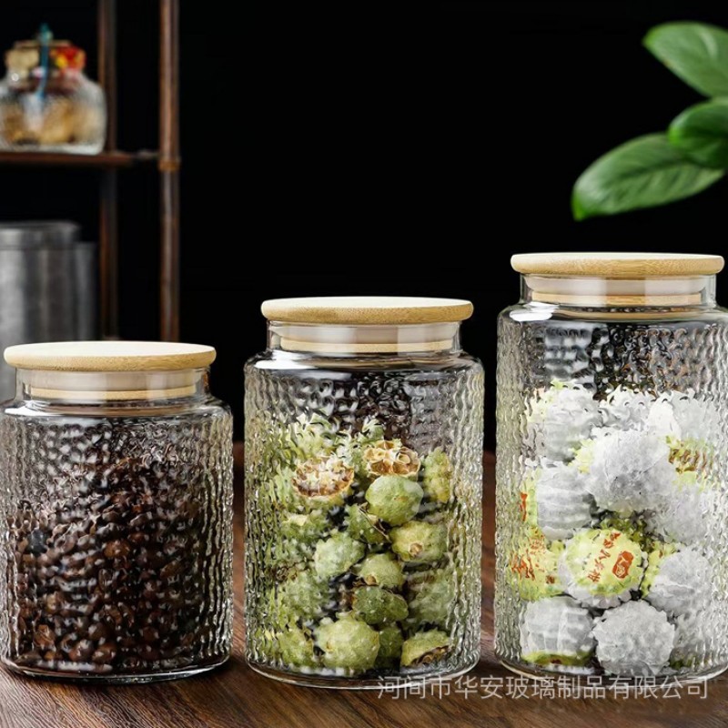 Контейнер для хранения из высокопрочного боросиликатного стекла с ромбовидным узором