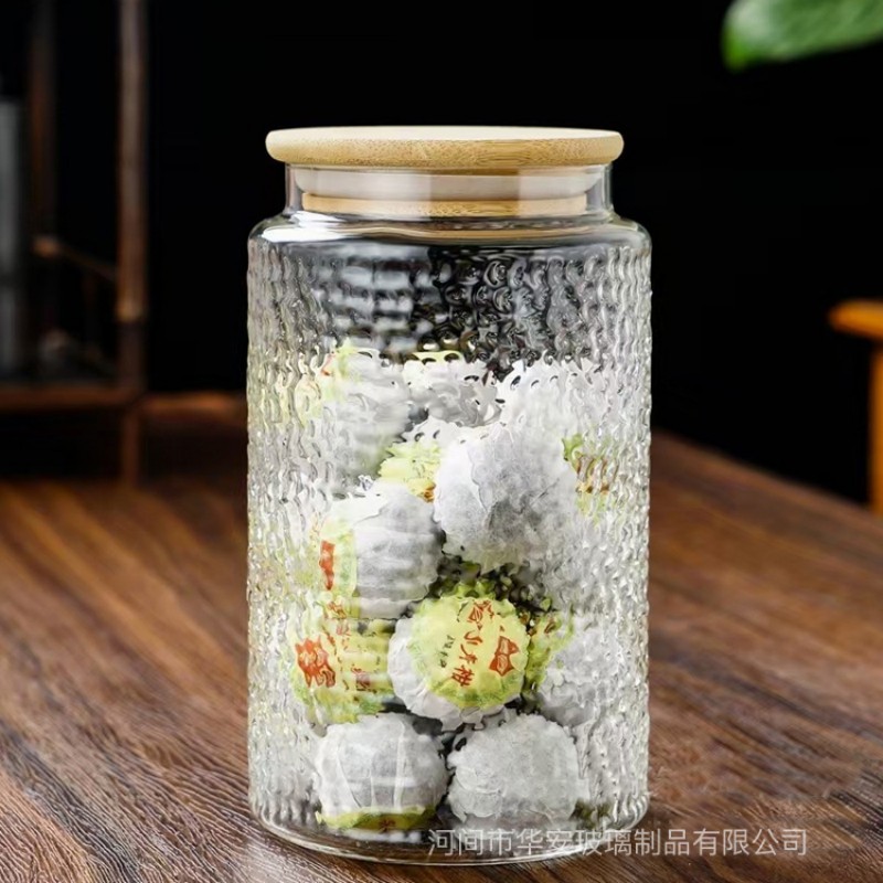 Контейнер для хранения из высокопрочного боросиликатного стекла с ромбовидным узором