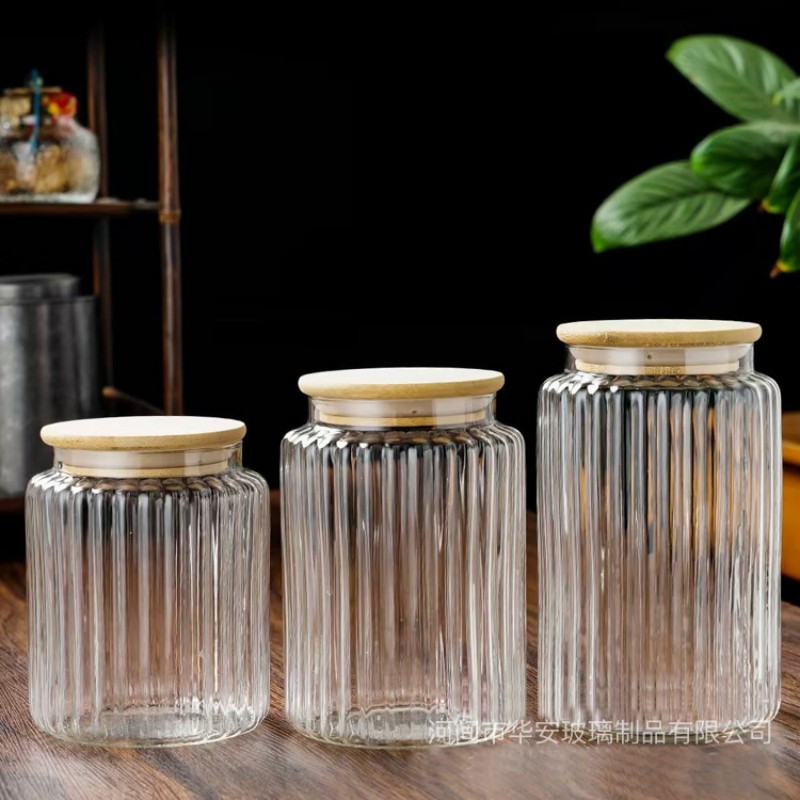 Контейнер для хранения из высокопрочного боросиликатного стекла с ромбовидным узором