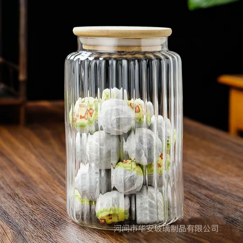 Контейнер для хранения из высокопрочного боросиликатного стекла с ромбовидным узором