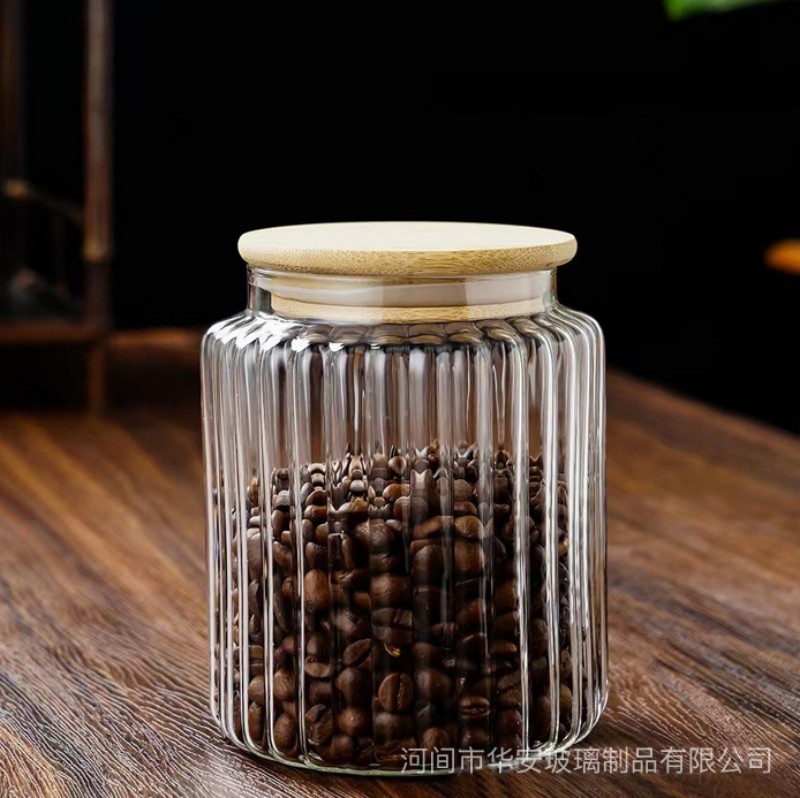 Контейнер для хранения из высокопрочного боросиликатного стекла с ромбовидным узором