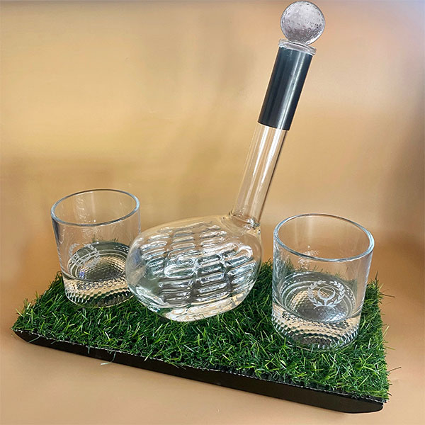 Небольшой комплект декантер для виски в форме клюшки для гольфа