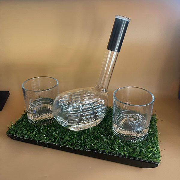 Небольшой комплект декантер для виски в форме клюшки для гольфа