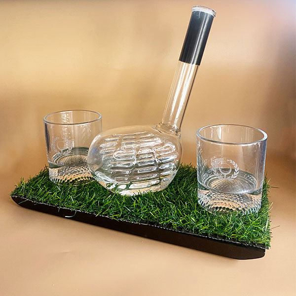 Небольшой комплект декантер для виски в форме клюшки для гольфа