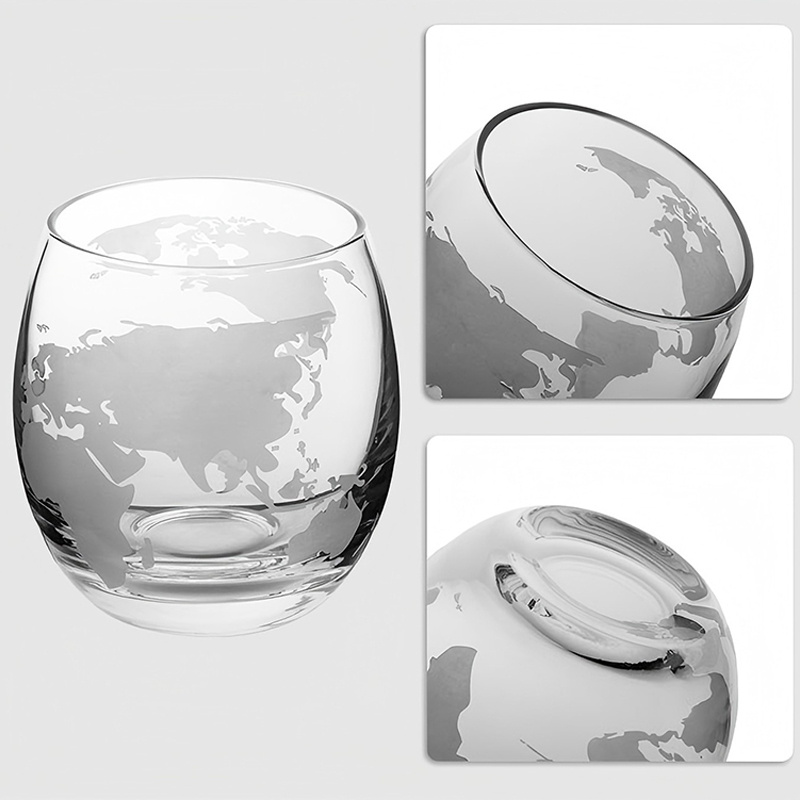 Стакан с изображением карты
