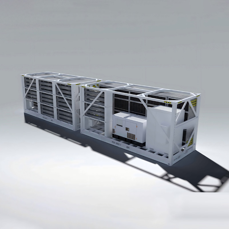 Контейнер для накопления энергии с фотоэлектрической системой