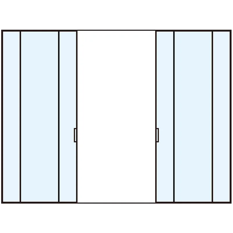 Узкопрофильные раздвижные двери из алюминиевого сплава