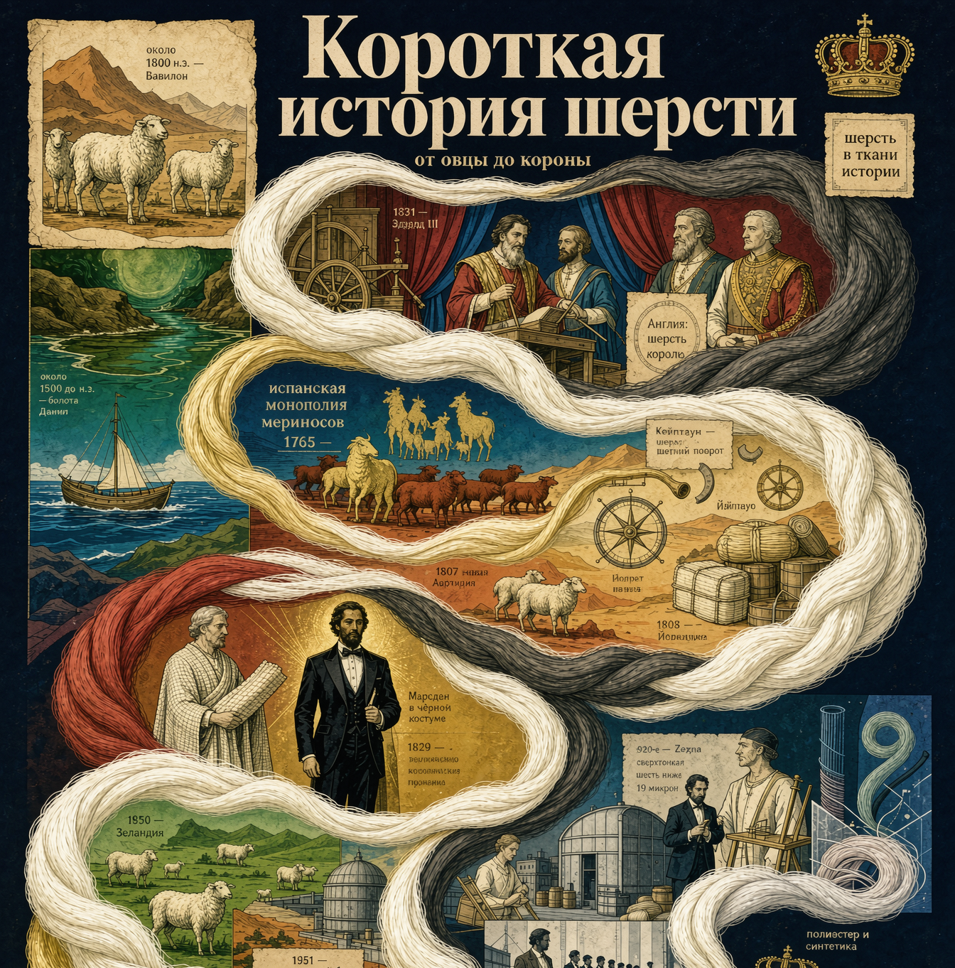 «История шерсти вкратце»​