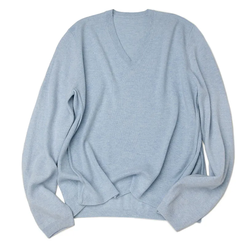 Кашемировый свитер с V-образным вырезом BWS4096