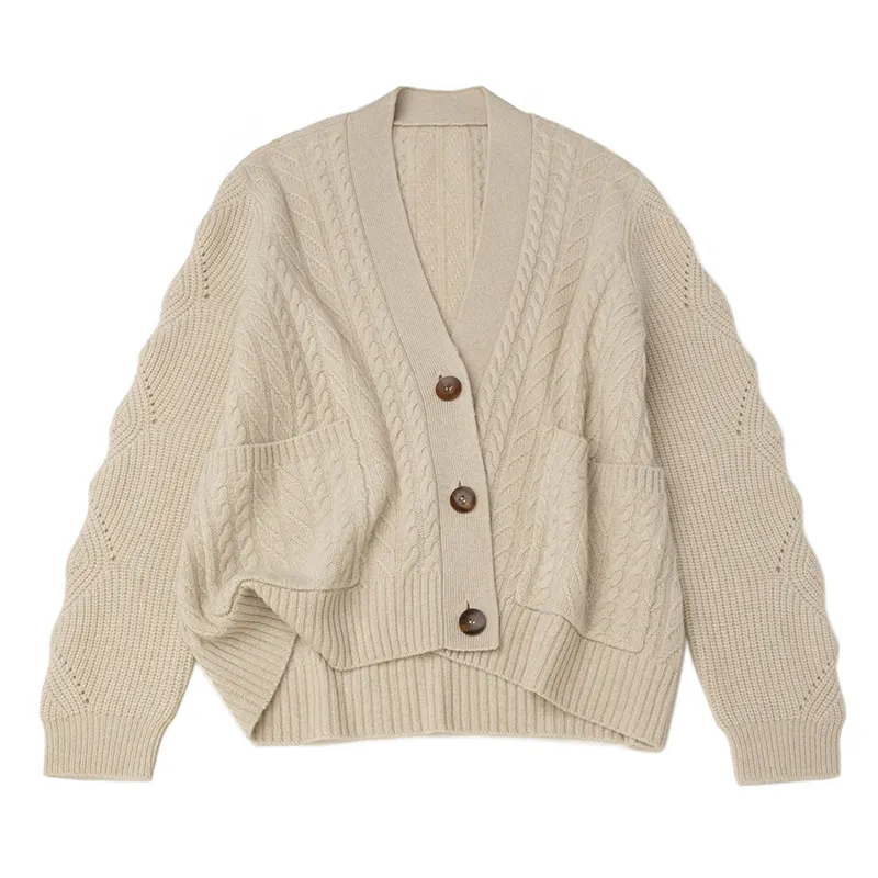 Кашемировый свитер с косой BWS4044