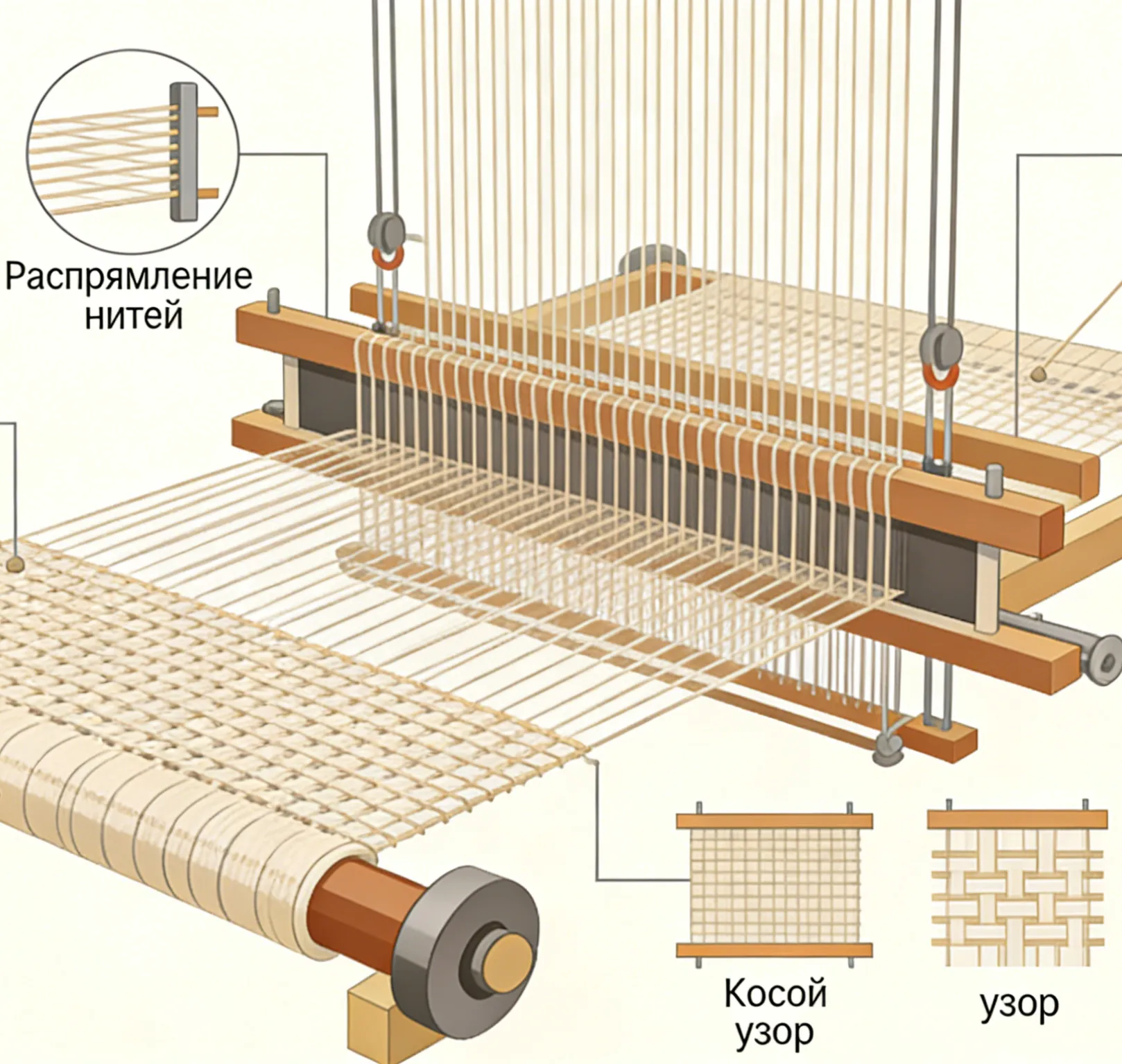 Тканевая техника переплетения шутеров и утков