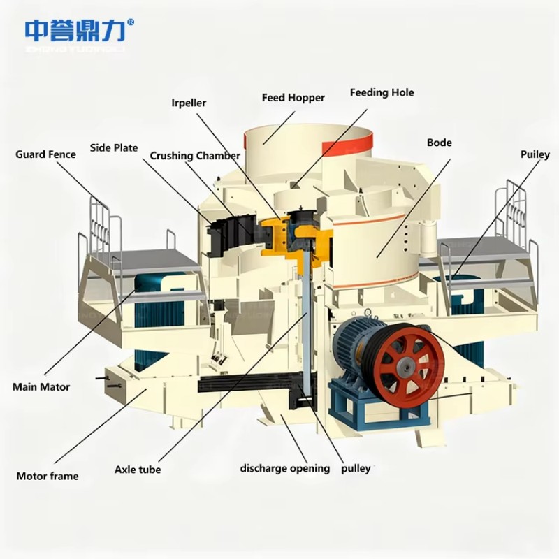 Вертикальная дробилка для производства песка