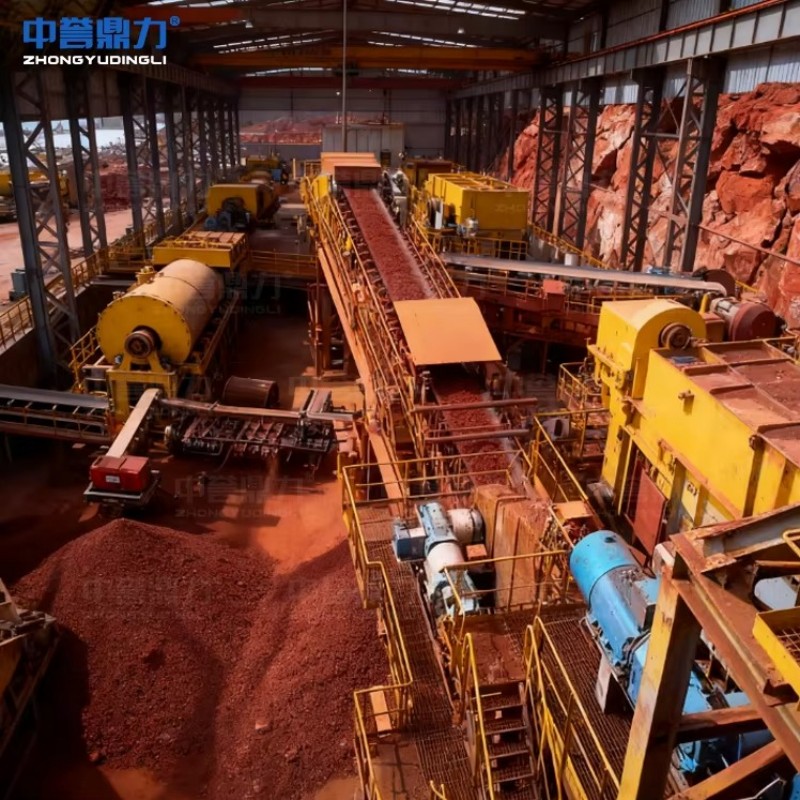 Высокоэффективная и энергосберегающая линия по производству магнетита (100-500 тонн/час) с интеллектуальной магнитной сепарацией и очисткой.