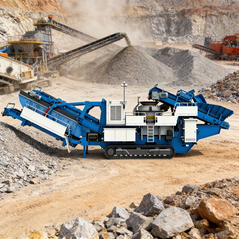 Гусеничная мобильная конусная дробилка DL300 – точное средне- и тонкое дробление, обеспечивающее эффективное производство заполнителей.