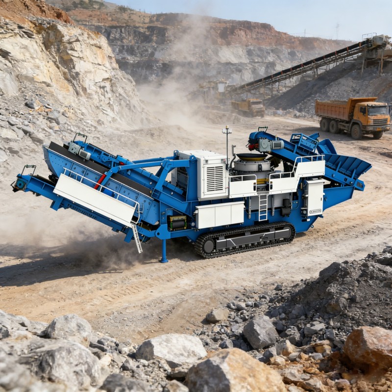 Гусеничная мобильная конусная дробилка DL300 – точное средне- и тонкое дробление, обеспечивающее эффективное производство заполнителей.