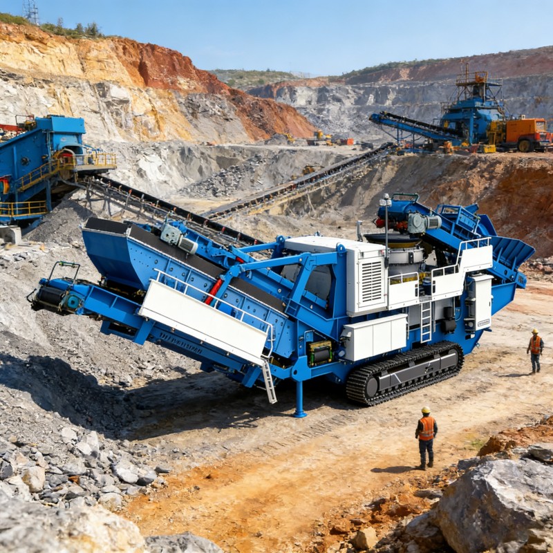 Гусеничная мобильная конусная дробилка DL300 – точное средне- и тонкое дробление, обеспечивающее эффективное производство заполнителей.