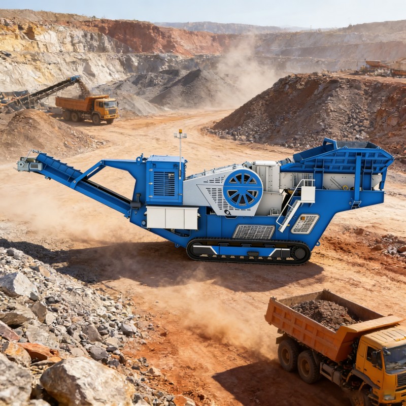 Гусеничная мобильная щековая дробилка DL106 – высокоэффективное крупнозернистое дробление, открывающее новые горизонты в горнодобывающей промышленности.