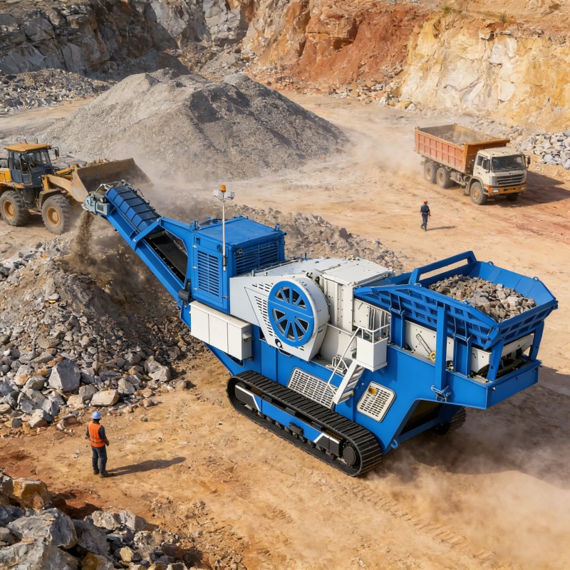 Гусеничная мобильная щековая дробилка DL106 – высокоэффективное крупнозернистое дробление, открывающее новые горизонты в горнодобывающей промышленности.