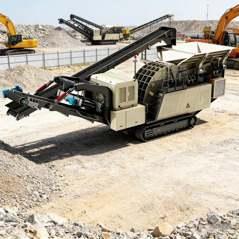 Гусеничная передвижная дробильная станция