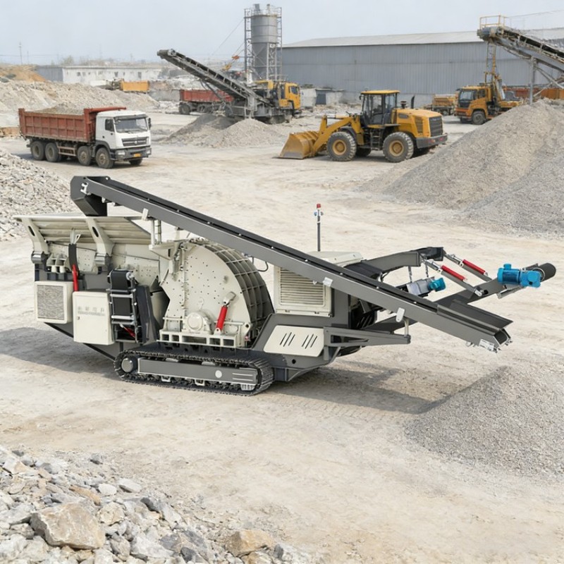 Гусеничная передвижная дробильная станция