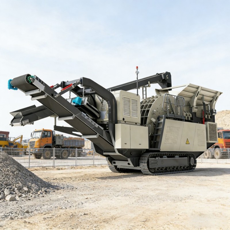 Гусеничная передвижная дробильная станция