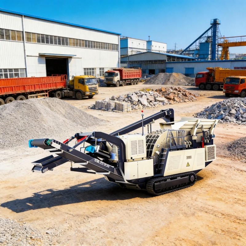 Гусеничная передвижная дробильная станция