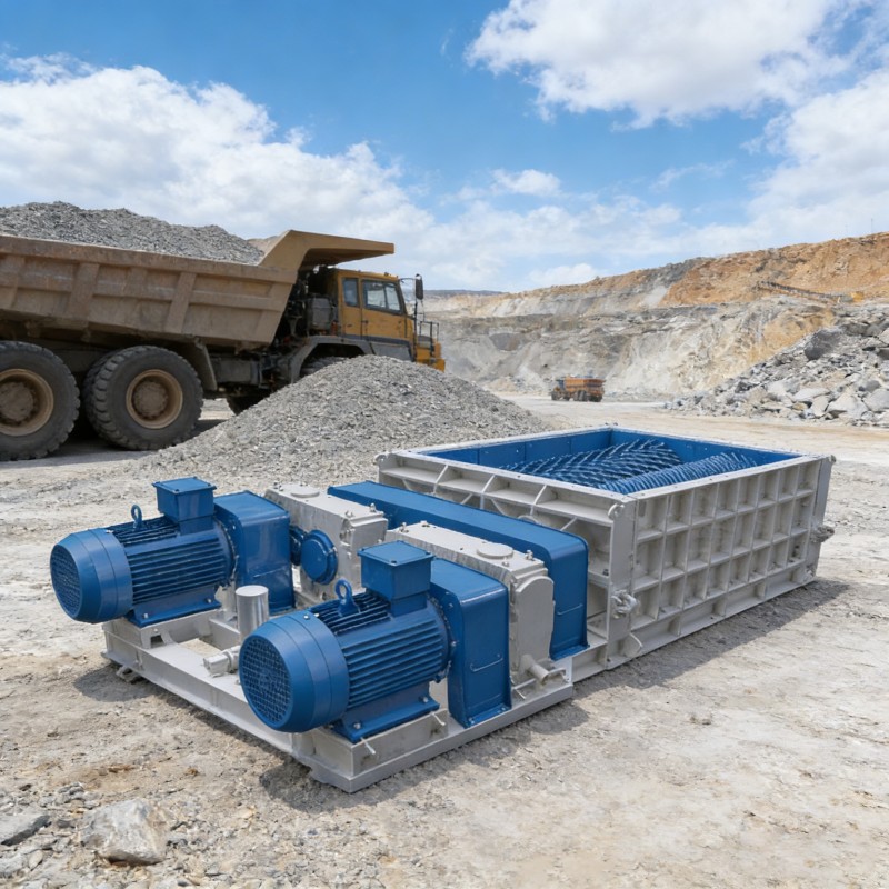 Двухзубчатая валковая дробилка