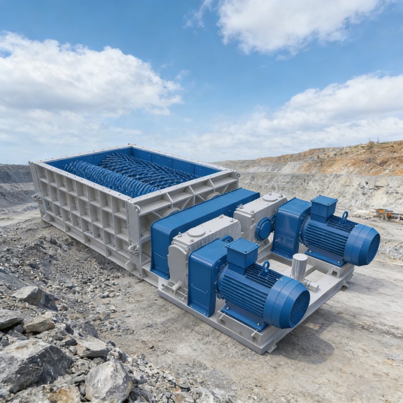 Двухзубчатая валковая дробилка