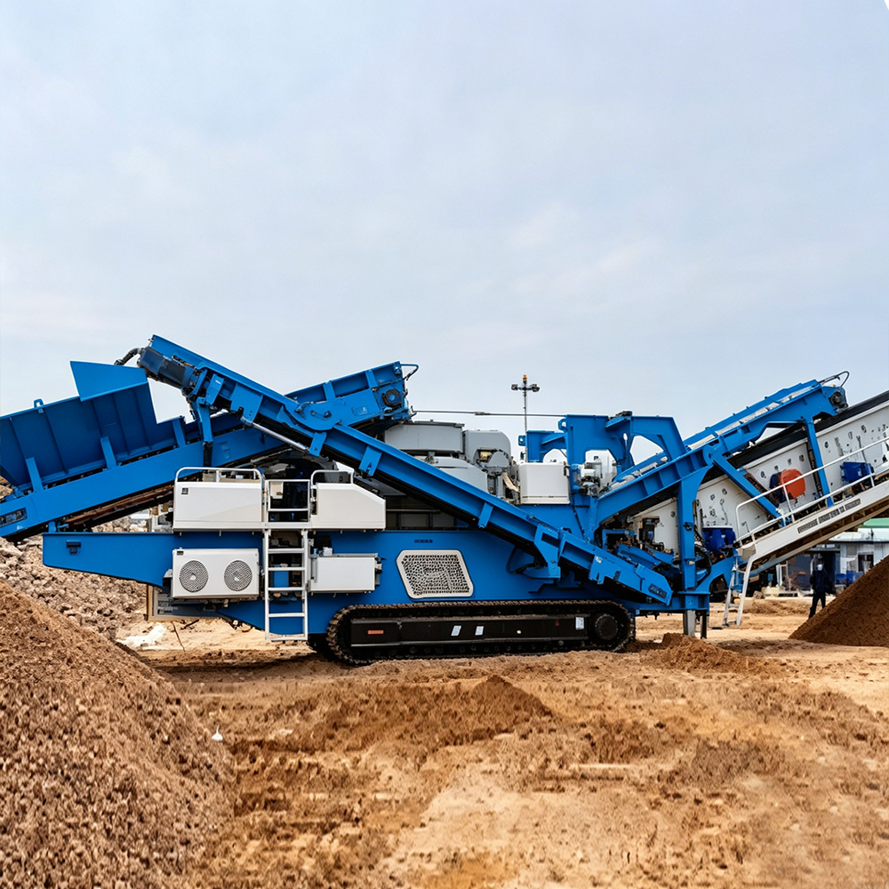 Мобильная гусеничная ударная дробильная установка с вертикальным валом (мобильная установка по производству песка)