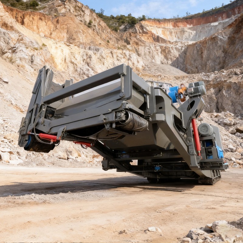 Мобильная дробильно-сортировочная станция