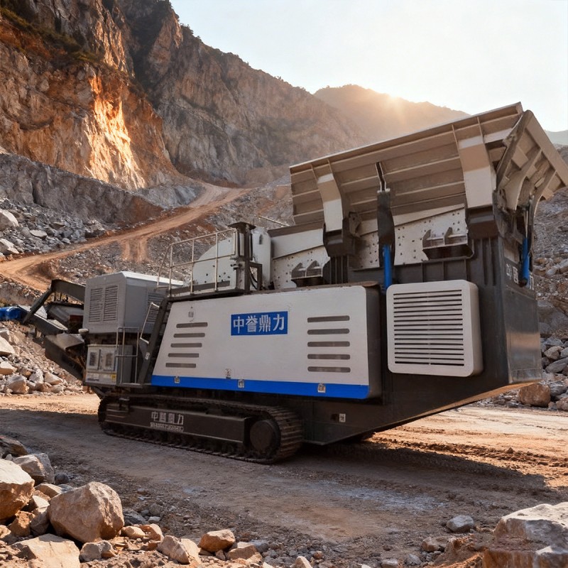 Мобильная дробильно-сортировочная станция