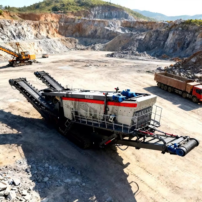 Мобильная дробильно-сортировочная станция