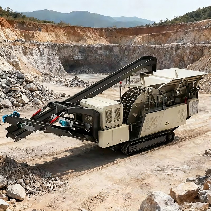 Мобильная дробильно-сортировочная станция