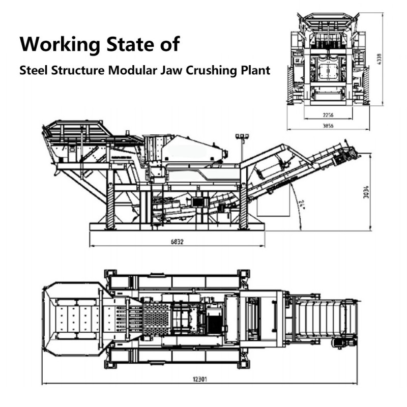 Модульная дробильно-сортировочная машина Чжунюй Динли DL 350