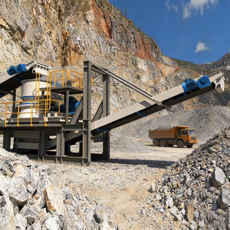 Модульная одноцилиндровая конусная дробильная линия салазочного типа