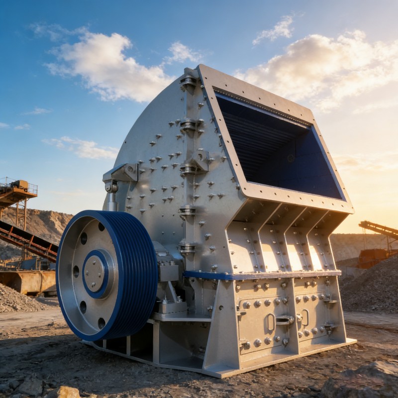 Мощная ударная дробилка молоткового типа